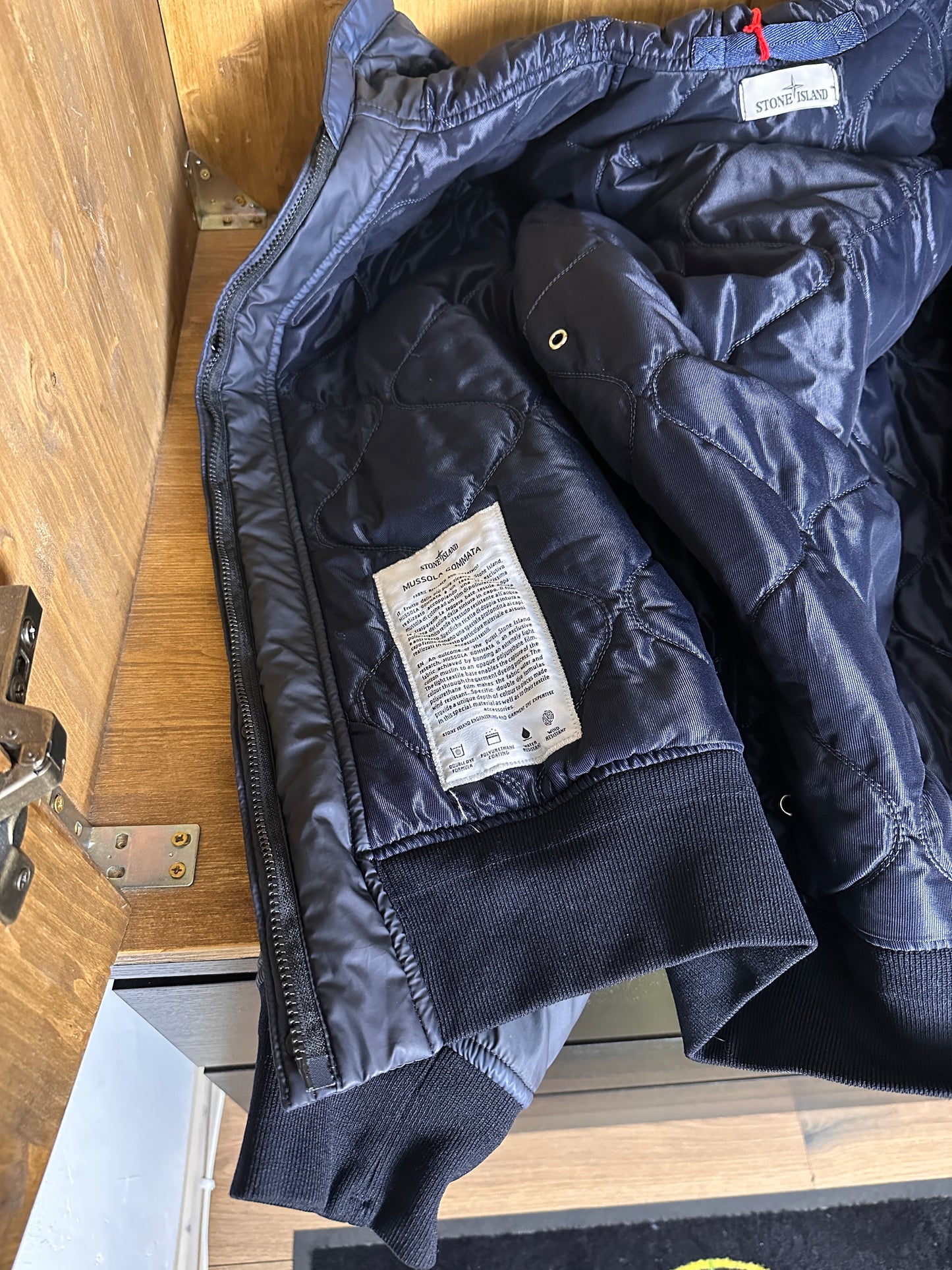 AW14 MUSSOLA GOMMATA in Blue Green