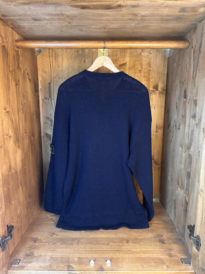 80s WOOL JUMPER in Blue Midnight