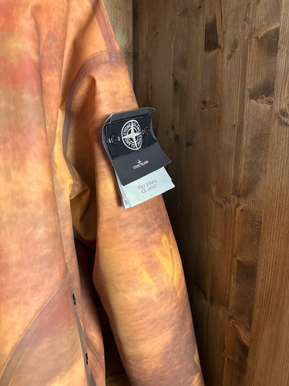 AW22 POLY STRATA ICE JACKET in Yellow Sun & Terra Brown