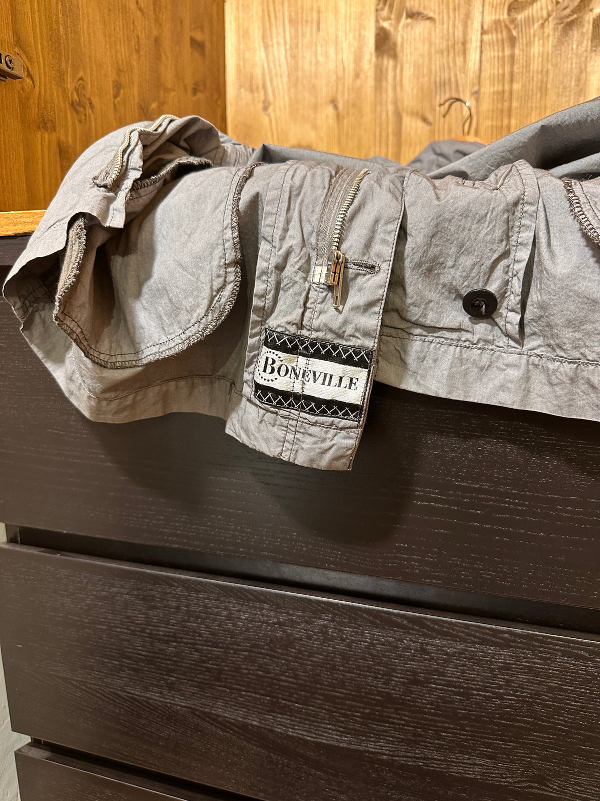 SS86 LIGHT NYCO BONEVILLE FIELD PARKA in Signal Grey