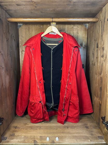 AW1992 RASO GOMMATO BURNT RED with detachable wool liner