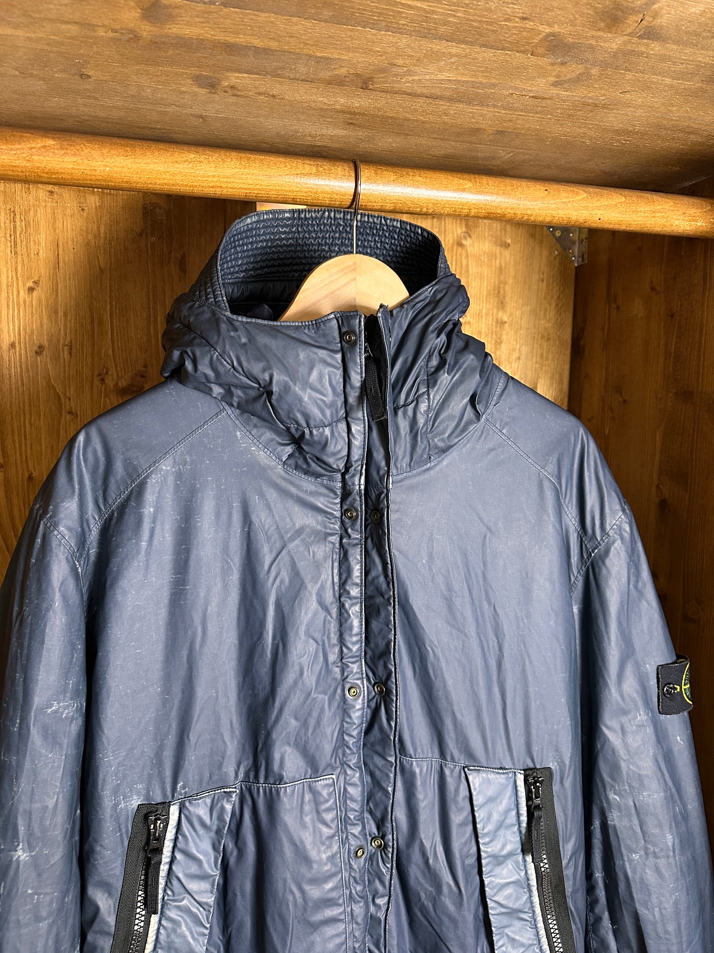 AW11 MUSSOLA GOMMATA in Green Blue