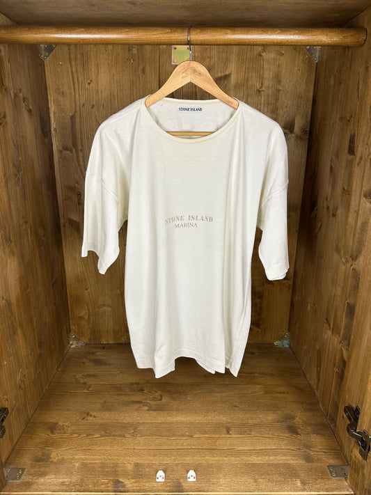 SS80s MARINA TEE in White Bone