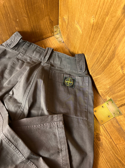 SS80s COTTON PANTS in Faded Green