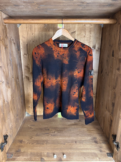 AW14/15 HAND PAINTED TORTOISE SHELL KNIT in Red and Black