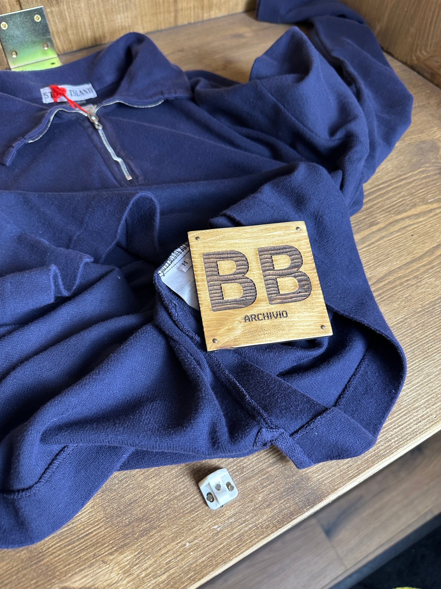 SS97 1/4 ZIP COTTON JUMPER in Blue Blueberry