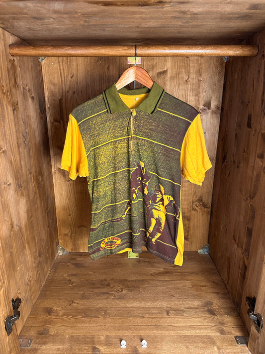 SS80 “St Louis Cardinals - John Gilliam” SCREEN PRINTED POLO in Pastel Yellow