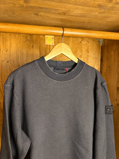 AW23 WOOL + COTTON JUMPER GHOST PIECE in Blue Grey