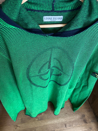 SS09 HOLOGRAPHIC HOODIE MESH in Neon Green