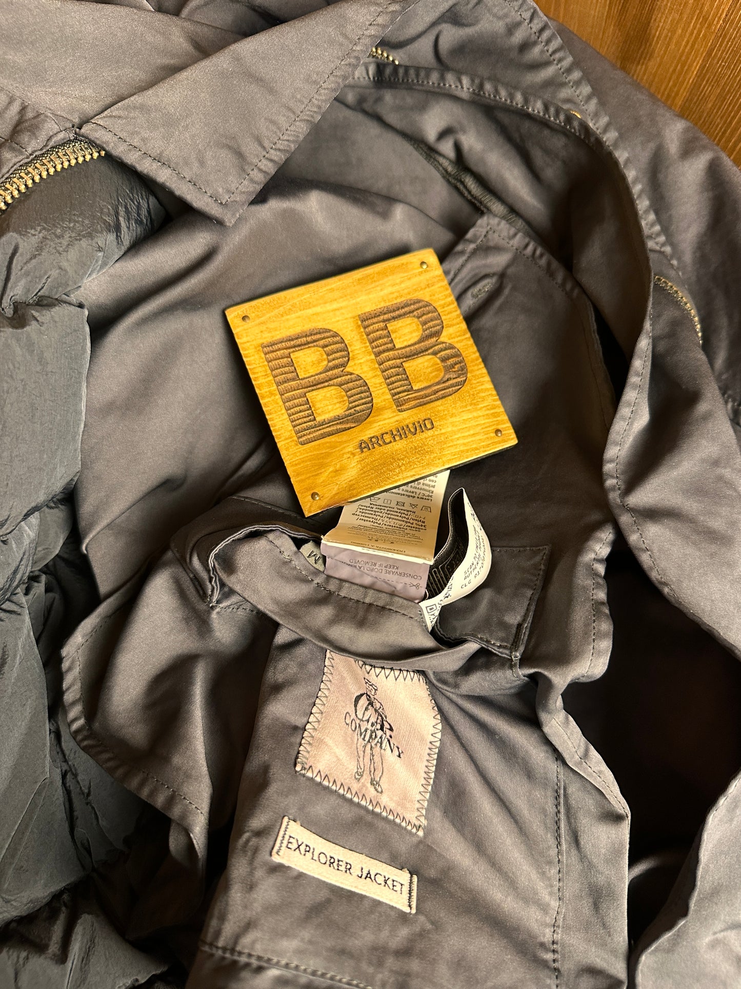 AW20s C.P. COMPANY MICRO KEI EXPLORER JACKET in Blue Green