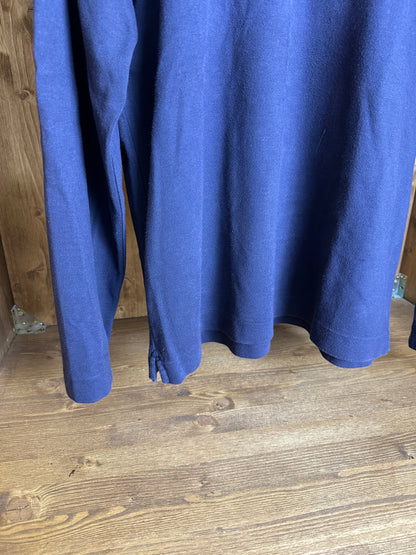 SS97 1/4 ZIP COTTON JUMPER in Blue Blueberry