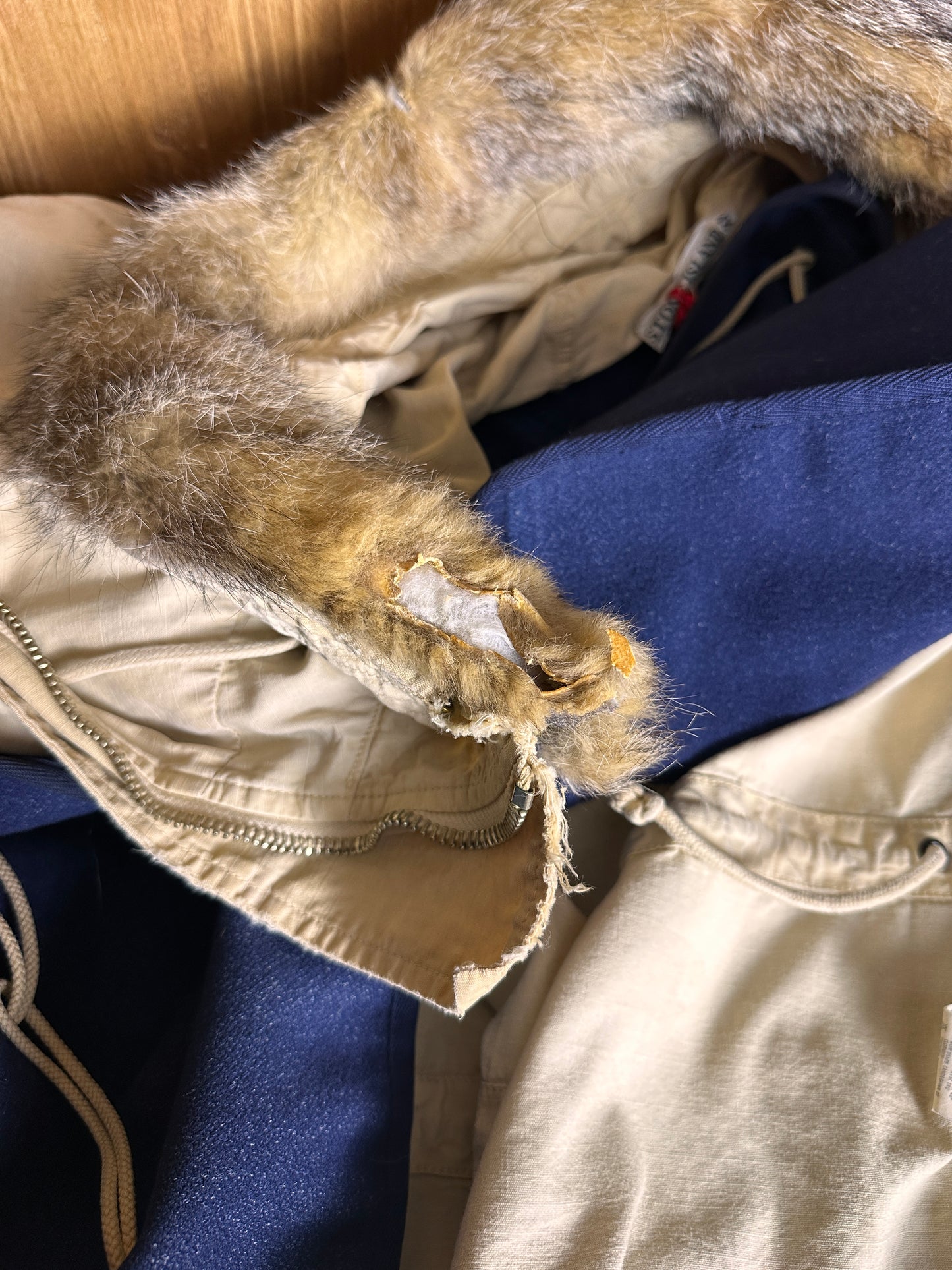 AW90/91 LUPO ICE JACKET CAMOUFLAGE COTTON RIPSTOP-ARMOR in Beige