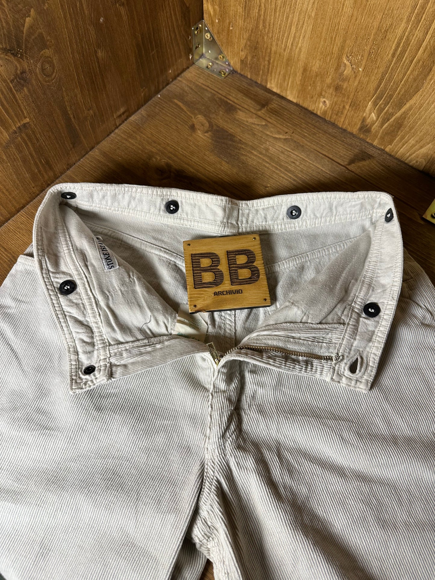 1985 CORDUROY PANTS in ivory