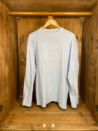 Light blue spell out long sleeve