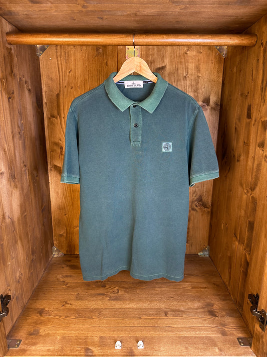 SS19 POLO SQUARE BADGE in Faded Lime Green
