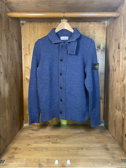 BLUE WOOL CARDIGAN