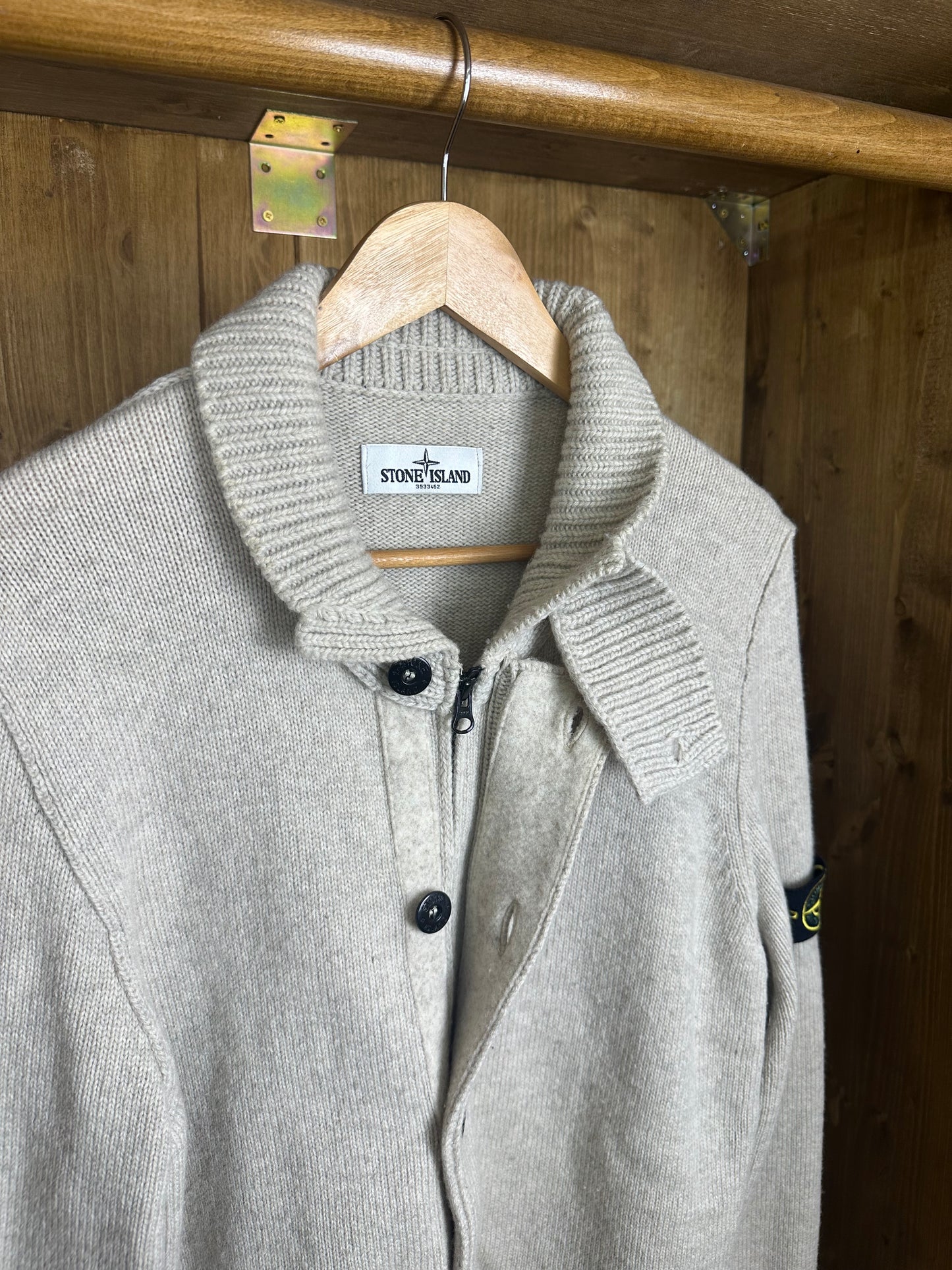 AW14 WOOL CARDIGAN in Ivory White