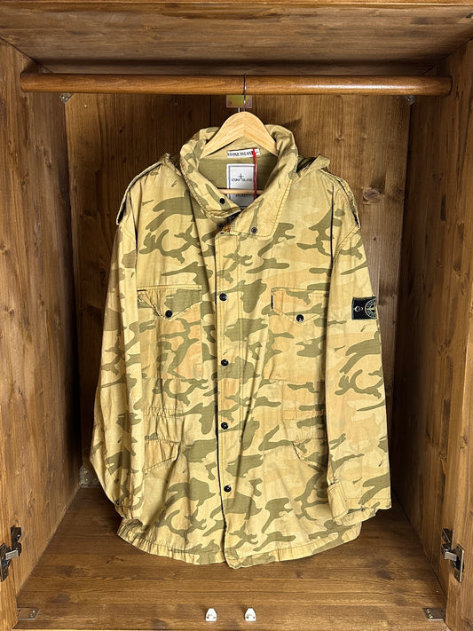 SS91 FIELD ICE JACKET in “TELA MIMETICA” in Beige & Brown