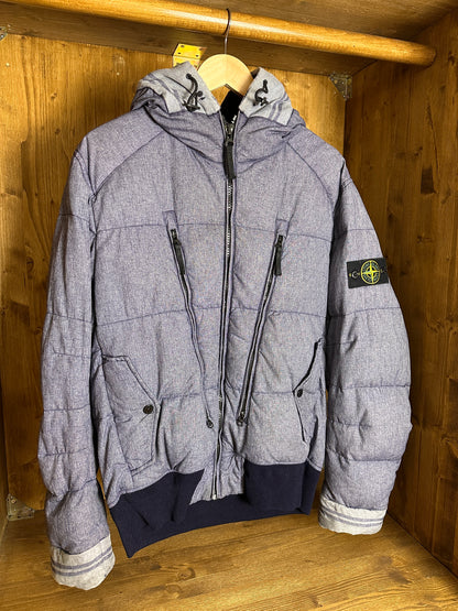 AW14 MIX FIBRE WATRO TELA DOWN in Mixed Blue