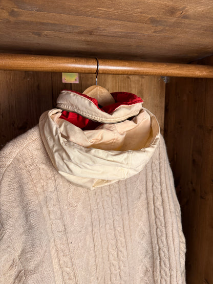 AW84/85 REVERSIBLE DOUBLE BREAST JACKET in Coral Red & Oyster White