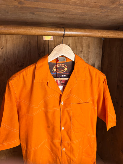 SS80 SURFER LOGO COTTON SHIRT in Pastel Orange
