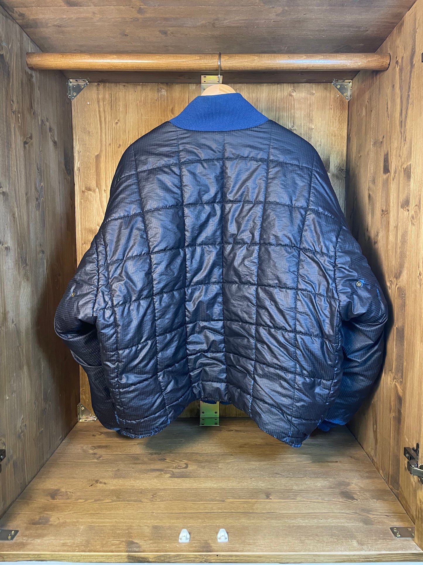 1988 Ripstop grid royal blue bomber