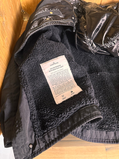 AW24 NYLON PANAMA WITH NEW SILK LIGHT in Deep Black