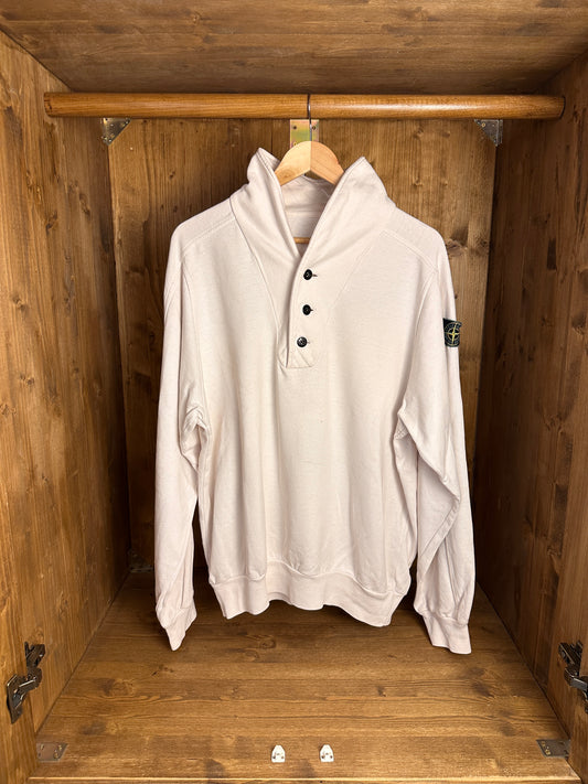 AW80s V-NECK COTTON JUMPER in White