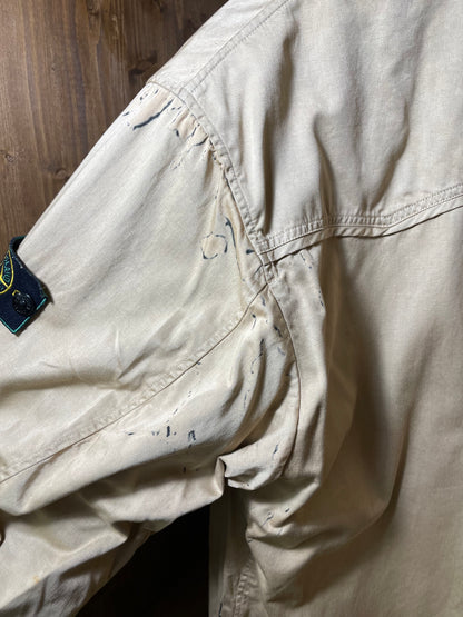 Raso Gommato bomber aviator sheepskin jacket with quilted inner