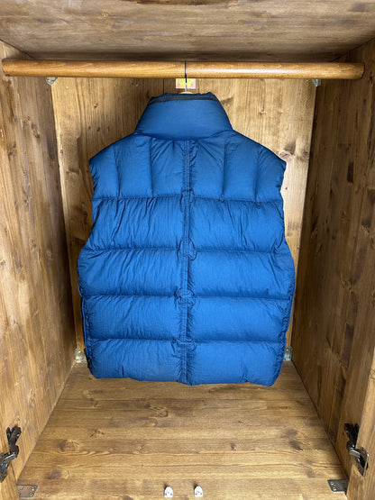 AW08 GOOSE DOWN OPAQUE VEST in Blue