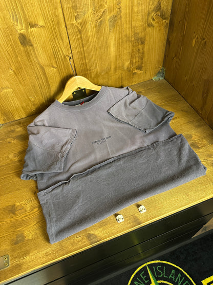 SS95 STONE ISLAND MARINA TEE in Torquise Blue