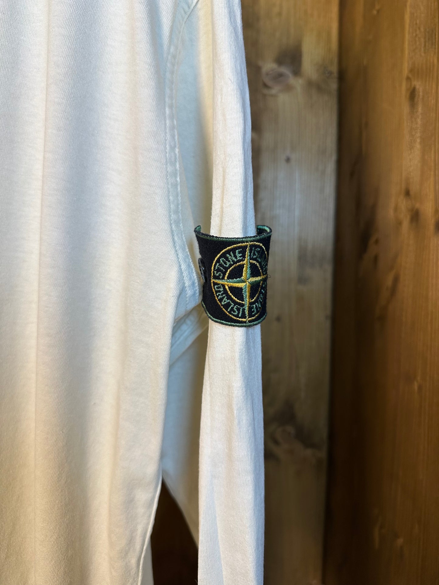 WHITE COTTON SWEATSHIRT