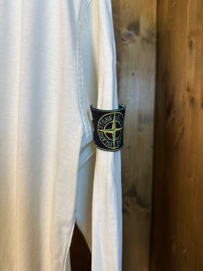 WHITE COTTON SWEATSHIRT