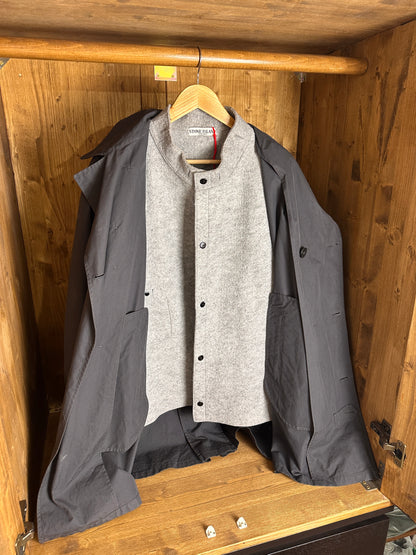 AW04 COTTON TRENCH in  Slate Grey