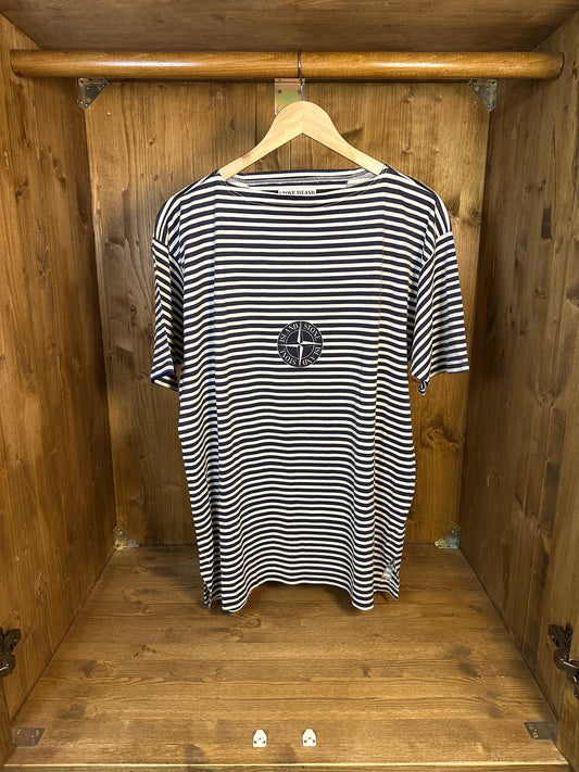 SS1987 BLU AND WHITE STRIPED TEE