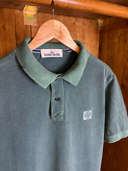 SS19 POLO SQUARE BADGE in Faded Lime Green
