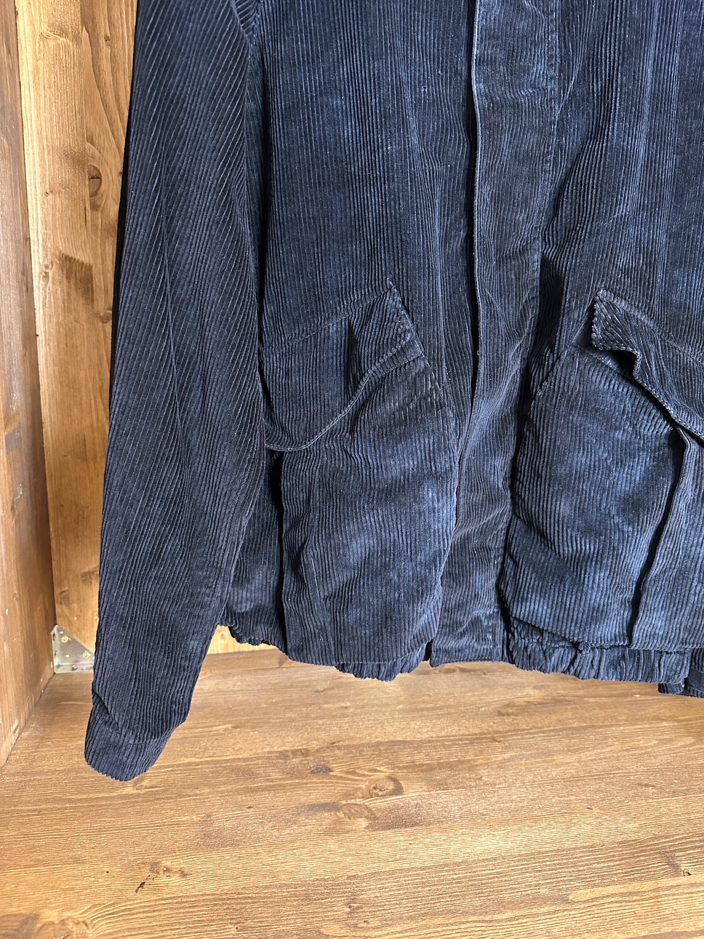 AW20 FROST CORDUROY Supreme X Stone Island sample piece in Jet Black