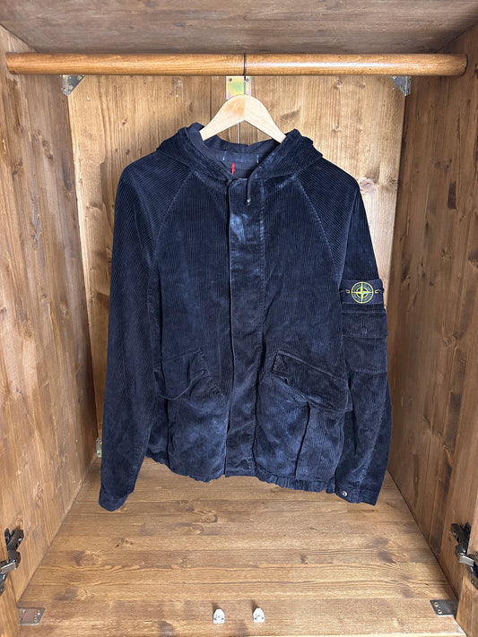 AW20 FROST CORDUROY Supreme X Stone Island sample piece in Jet Black