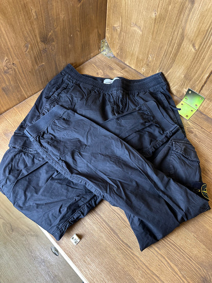 SS18 STRETCH NYLON CARGO in Faded Black