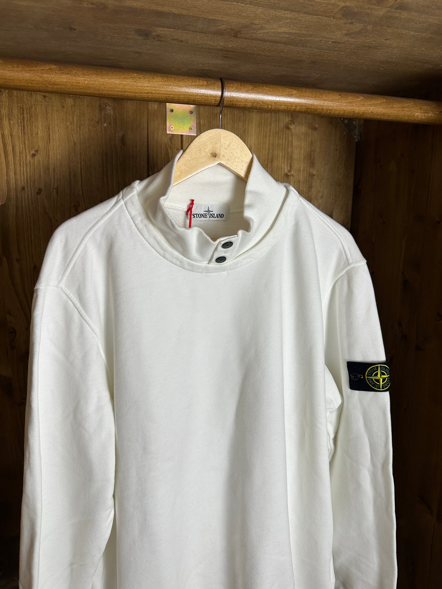AW18 COTTON CREWNECK in Pure White