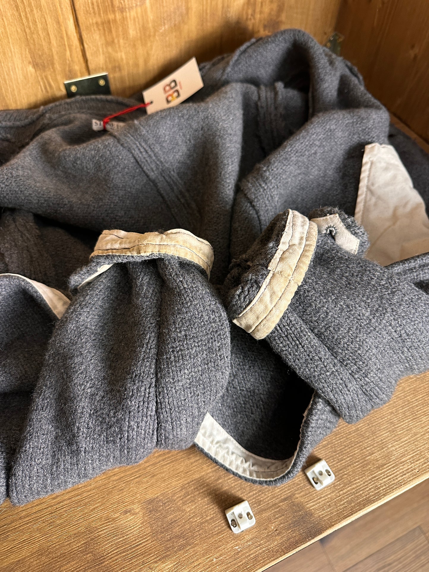 AW00s WOOL DOUBLE BREAST in Iron Grey