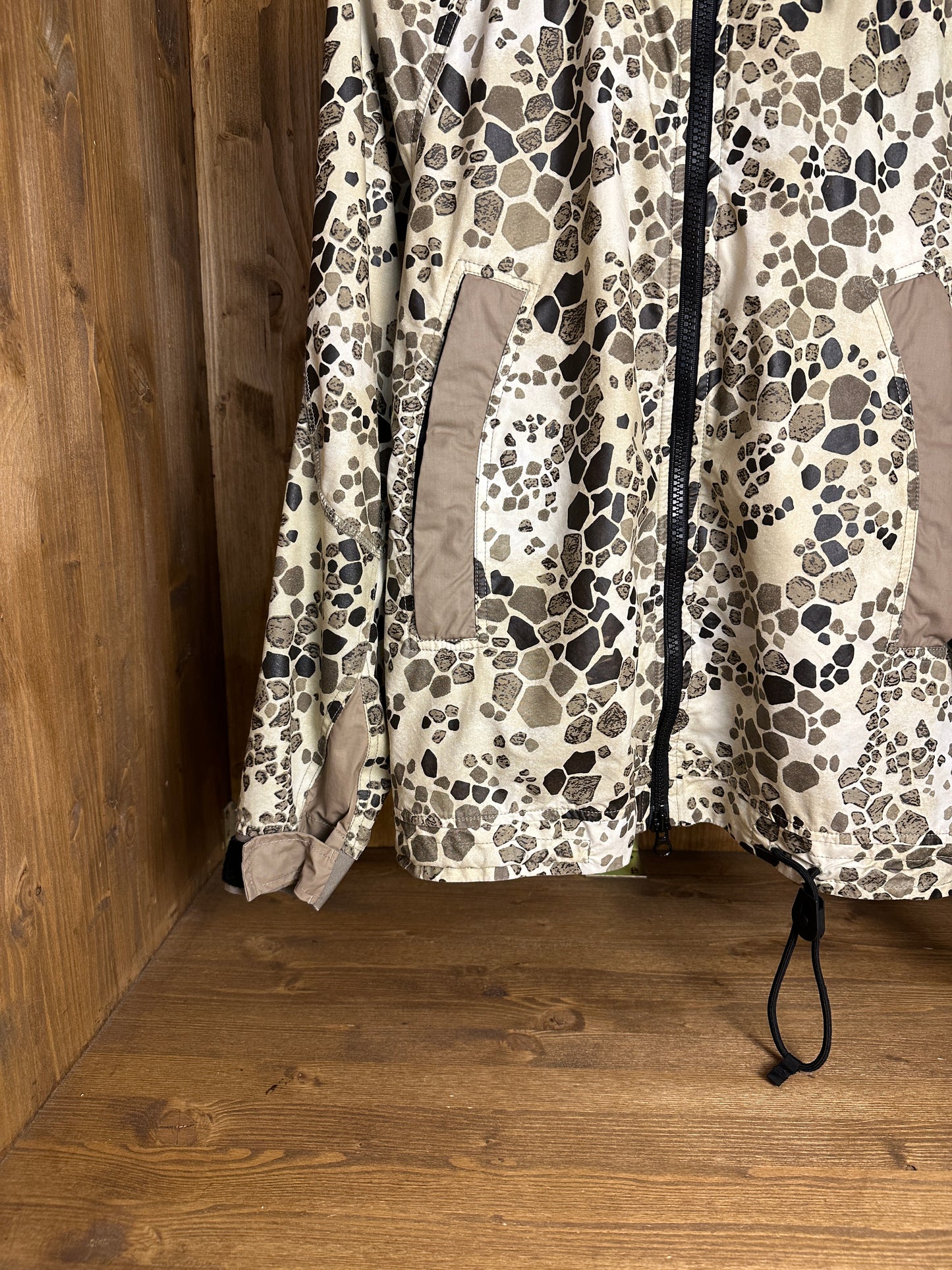 SS18 ALLIGATOR CAMO LIGHT COTTON/NYLON REP in Mixed Shades of Brown