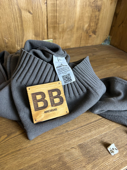 AW18 WOOL 1/4 ZIP JUMPER in Antracite Grey