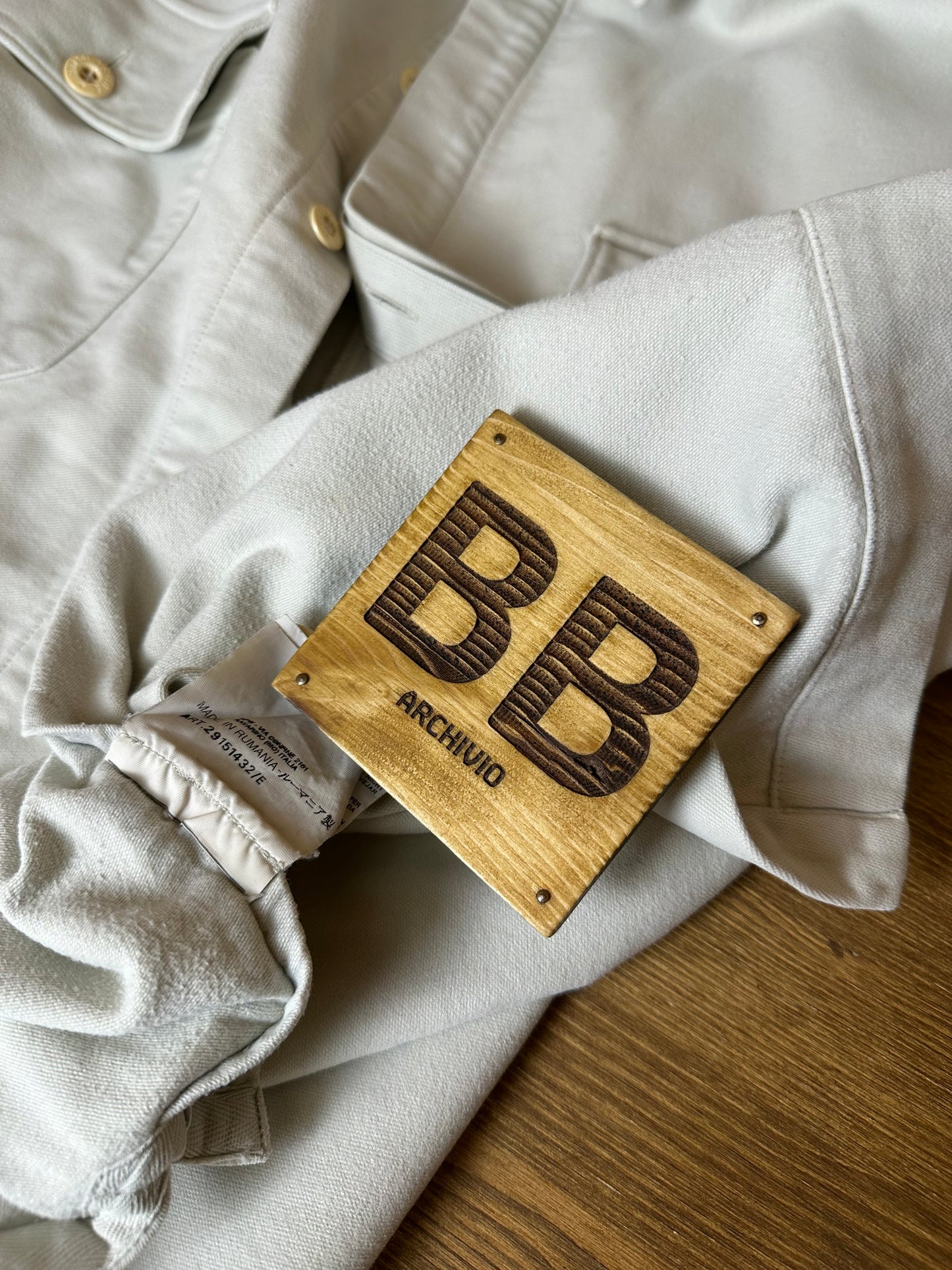 AW98 MOLESKIN COTTON OVERSHIRT in Grey