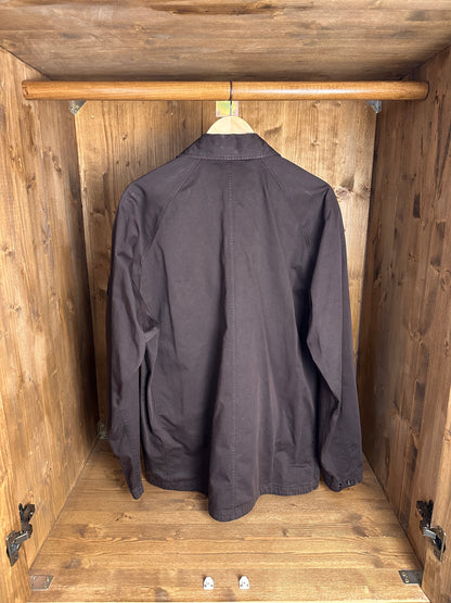 AW20 COTTON OVERSHIRT GHOST PIECE in Brown