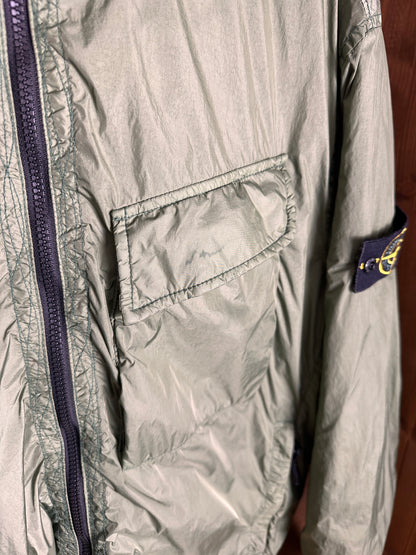 AW22 GARMENT DYED CRINKLE REPS R-NY WITH PRIMALOFT-TC in Reseda Green