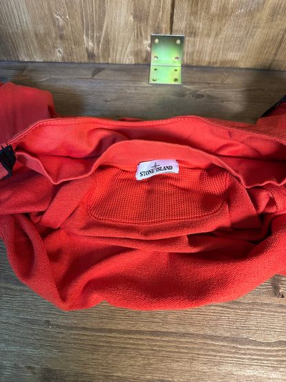 ZIPPED CREWNECK IN ORANGE