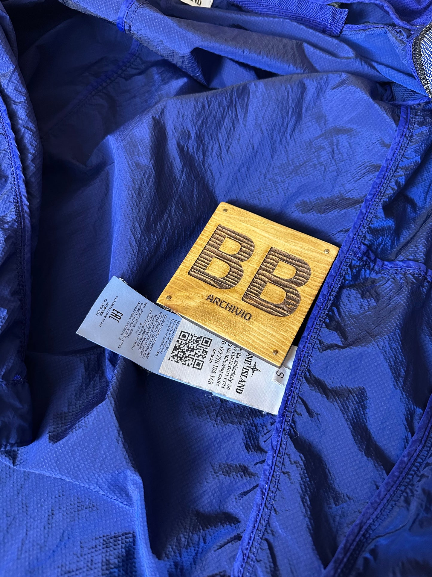 SS16 GARMENT DYED PIXEL REFLECTIVE in Blue