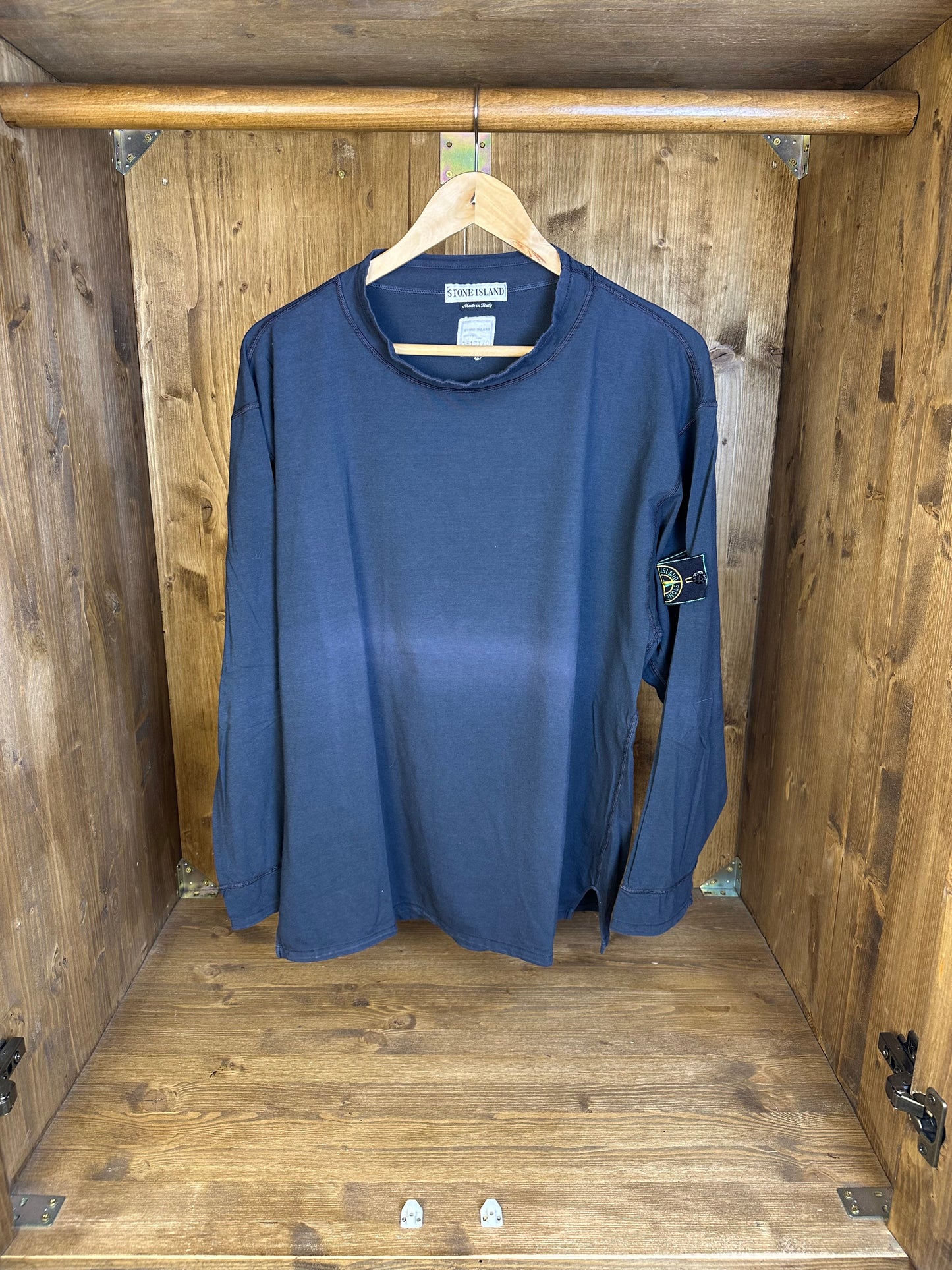 SS96 COTTON+ELASTAN SWEATSHIRT in Blue