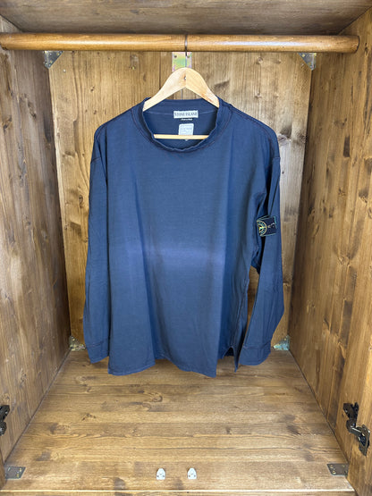 SS96 COTTON+ELASTAN SWEATSHIRT in Blue